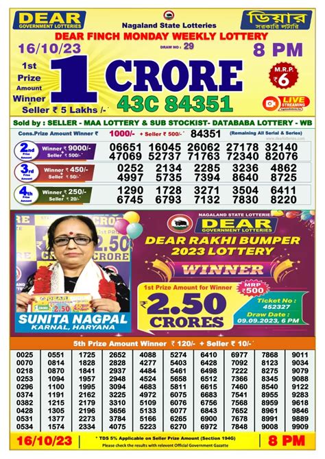 6 p.m. lottery sambad|Lottery Sambad Today's Results .
